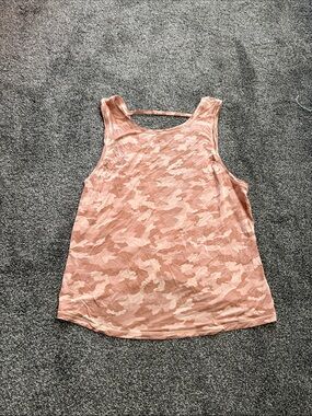 Lululemon Women’s Pink Camo Tank Top - Sleeveless Activewear